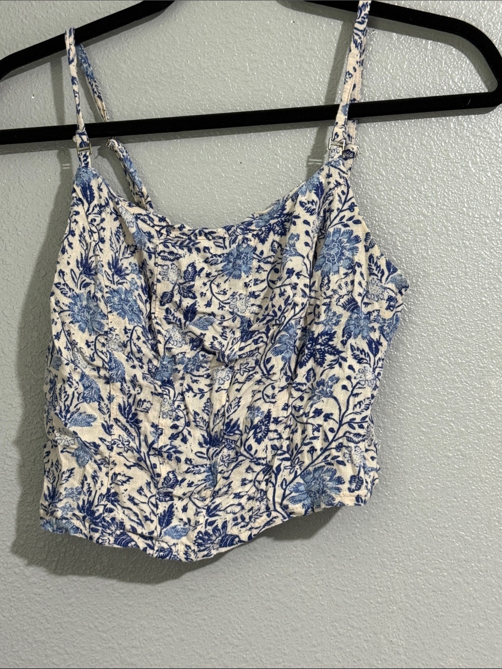 Intimately by free people Blue Floral Spaghetti Strap Camisole